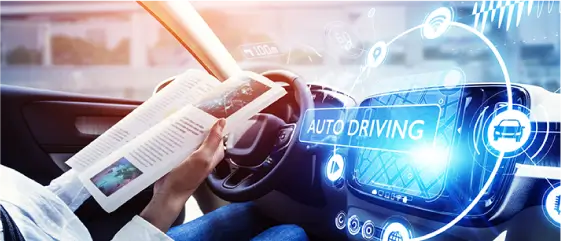 自動運転車の車内イメージ